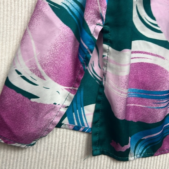 Stars Above Slinky Silky Mini Slip Dress Nightgown Women’s Size SMALL Floral - Picture 9 of 12